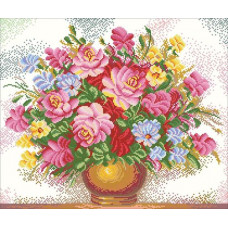 7487 Мозаика Cristal 'Красивый букет', 55*48 см