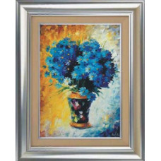 1020 Мозаика Cristal 'Синий букет', 50*70 см