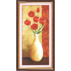 7678 Мозаика Cristal 'Маки', 55*128 см