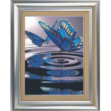 1021 Мозаика Cristal 'Бабочки на воде', 50*70 см