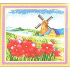 7493 Мозаика Cristal 'Мельница', 35*35 см