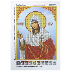 КБИ-5039 Канва с рисунком для бисера 'Св. Юлия', А5