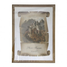 3N04 Рамка деревянная со стеклом, орех, 25*35 см