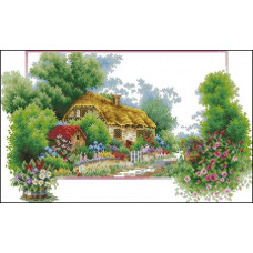7527 Мозаика Cristal 'Домик в лесу', 65*40 см