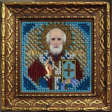 2010дПИ Набор для вышивания бисером 'Вышивальная мозаика' 'Св.Николай Чудотворец', 6,5*6,5 см