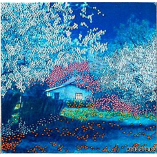 В1024 Канва с рисунком Alisena 'Вечер', 20*19 см
