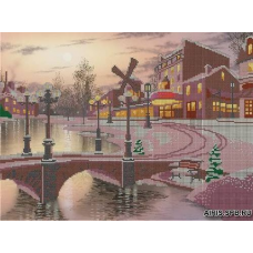 71010 Канва с рисунком Gluriya 'Зима' 30*40 см