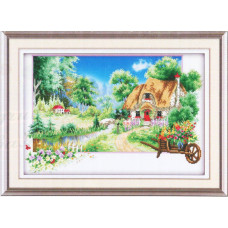 9074 Картина со стразами 'Фазенда', 86*60см