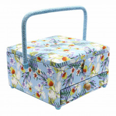 AB8688 Шкатулка средняя, декоративная, Голубая нежность, 25*25*14,5 см