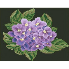 1270 Мозаика Cristal 'Цветок гортензии', 25*23 см