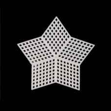 Канва пластиковая, мал. 'Звезда', 9*9 см, Bestex