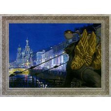 СБ-1022 Канва с рисунком для вышивания бисером 'Банковский мост' Hobby&Pro 45*32см