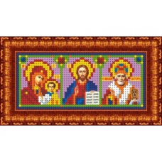 КБИ-6001 Канва с рисунком для бисера 'Триптих', А6