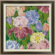 1244 Мозаика Cristal 'Ирисы', 42*42 см