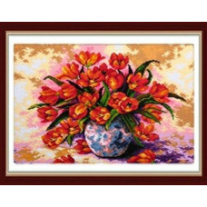7121 Мозаика Cristal 'Букет тюльпанов', 55*44 см