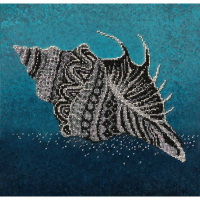 С-02 Набор для вышивания бисером Созвездие 'Ракушка' 30*30см