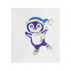 223 Набор для вышивания Hobby & Pro Kids 'Пингвинчик' 19*19см