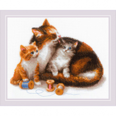 1811 Кошка с котятами