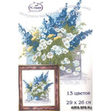 С176Н Набор для вышивания 'РС-Студия' 'Синие цветы', 29*36 см